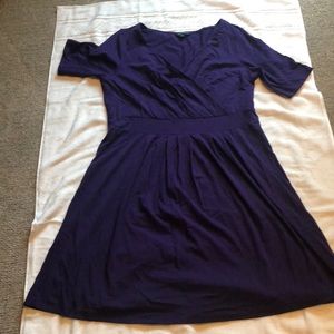 Wrap Style Fit & Flare Dress